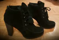Bottines Suède noires - Black Suede boots