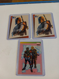 Vintage Star Wars Trading Cards 1993 Galaxy Boba Fett Lot of 3