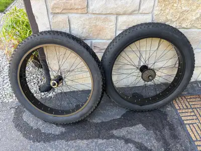 26x4” fat bike tires and wheels, View more
