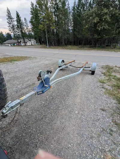 Float boat trailer/potential utility trailer build. Solid frame and ready for whatever you want to t...