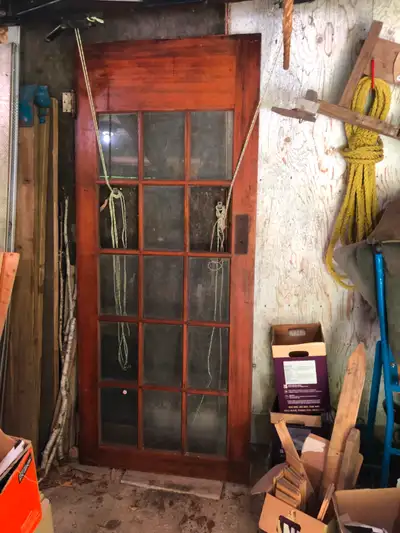 Glass panel (French?) door, View more
