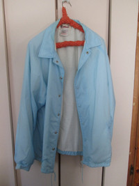 men's light blue windbreaker jacket (XL)