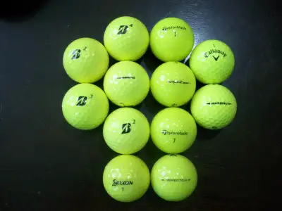 YOU WILL RECEIVE THE EXACT BALLS PICTURED IN THIS AD. 5 BRIDGESTONE e6, 3 TAYLORMADE RBZ, 2 CALLAWAY...
