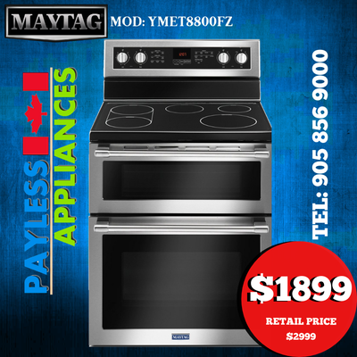 Maytag Range YMET8800FZ 30" Double Oven Electric With True Conve, View more