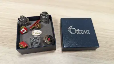Set of 8 New! Ottawa + Canada Pins in Box / ₿⚡ - Barrhaven, View more