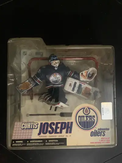 Curtis Joseph figure NHL Edmonton Oiler Misprint , View more