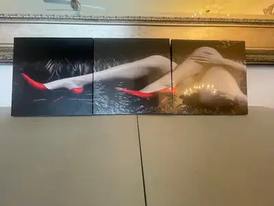 3 Single Stiletto 16x16 Wall Art, View more