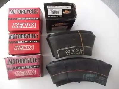 For sale: I have a number of NEW Motorcycle/ATV tubes for sale. 1 - Kenda TR-4 3:00/3:25 - 12 .. (80...