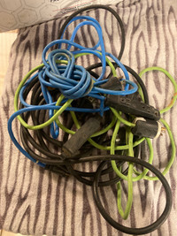 assorted extension cords  