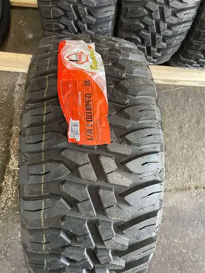Brand new 33x12.5R17 tires for sale. We have two sets (8 tires) available. They are rated E and 10pl...