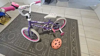 Huffy Vélo 18pouces avec casque pour fille , View more