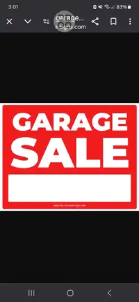 Garage Sale May 4 Ilderton