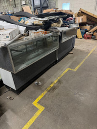 8 retail display glass cabinets for sale 