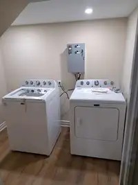 Only one box that will control your washer and dryer. Pay box 