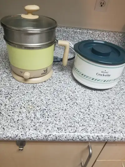 2 elec. cookers little raccoon/rival , each $19, View more