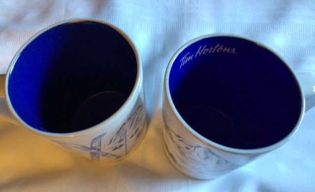 Pair  Tim Hortons ski mugs - $ reduced in Kitchen & Dining Wares in Thunder Bay - Image 4