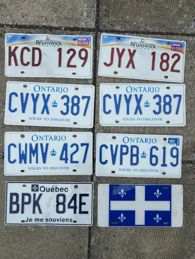 À partir de 5$ Antiquité antique rétro vintage license plate garage