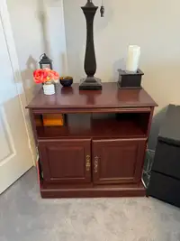 Wooden Side Table Cabinet