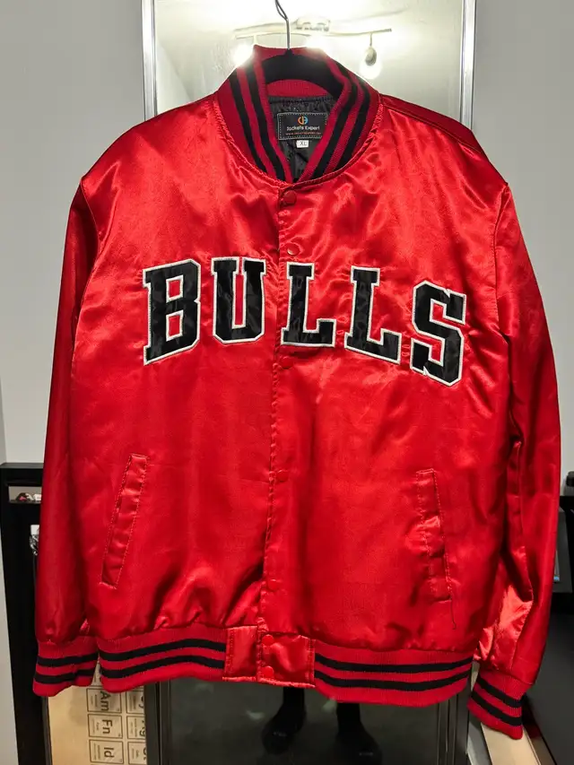 Bulls Red Bomber Jacket Men’s XL in Men's in Red Deer - Image 2