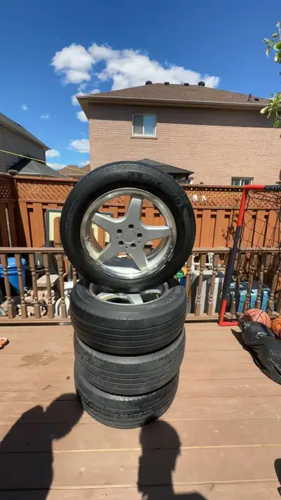 Tires are used but in good condition