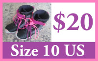 TODDLER GIRLS GYM SHOES (Size 10 US) --- $20 !!