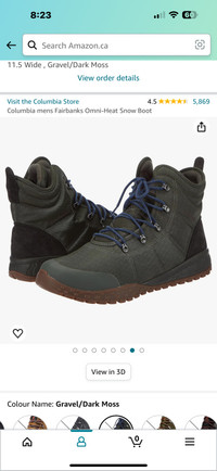 Columbia men’s Fairbanks boot. Size 11.5 wide