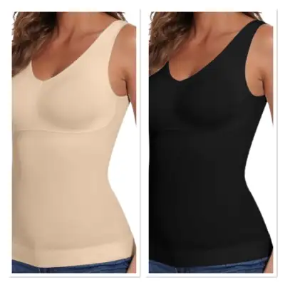 Women’s Compression V-Neck Cami Tummy Control Tank Top Shapewear, View more