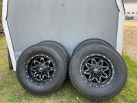 FUEL LETHAL 18” Rims and New Studded 35x12.5x18   tires