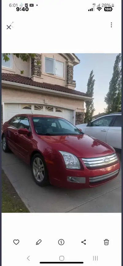 2008 fusion 264000km.fully loaded leather interior