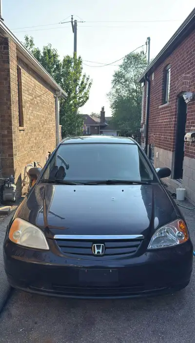 Used 2003 Honda Civic Lx 4 door Colour: Black FWD Automatic transmission 201873 Kms Condition: moder...