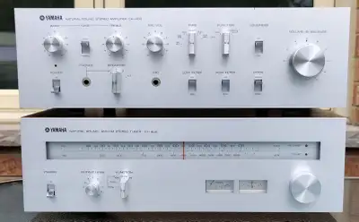 Vintage Yamaha CA-400 Stereo Amplifier + CT-400 AM/ FM Tuner +, View more