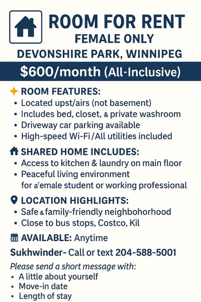 Room For Rent