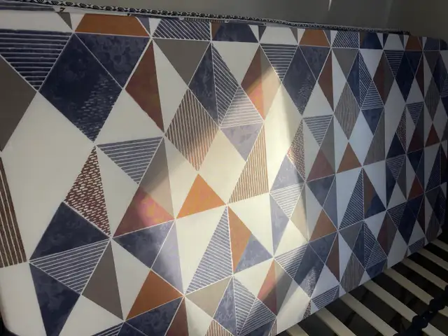 Decorative Geometric Mattress / Floor Mattress – Good Condition in Ontario in Canada - Image 4