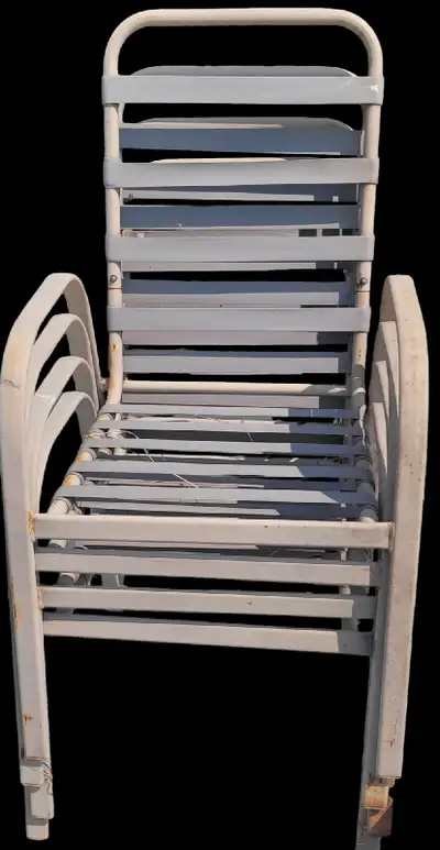 Set of 4 patio chairs deck furniture. $1 each, View more