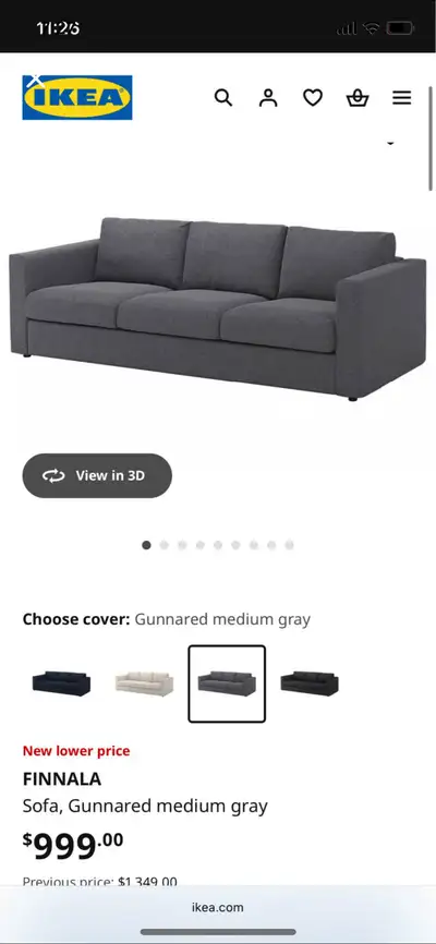 Ikea couch. Had this couch for a little while and it is in great condition. No pets and non smoking....