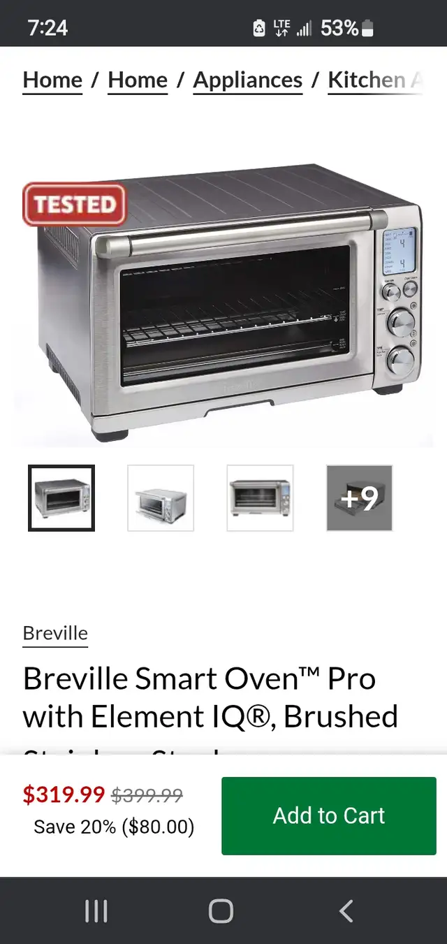 Breville oven in Toasters & Toaster Ovens in City of Toronto - Image 9