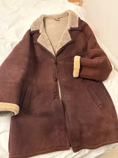new winter suede and furr coat , View more