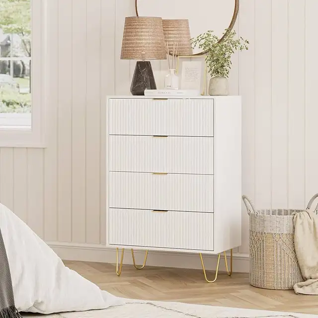 4 Drawer Dresser, Drawer Chest, Tall Storage Chest Cabinet Organ in Dressers & Wardrobes in Markham / York Region - Image 5