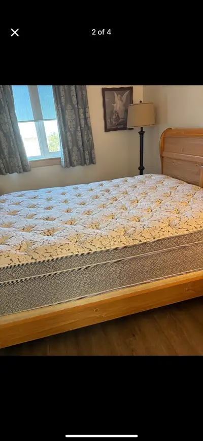 Sleigh Queen sized bed, View more