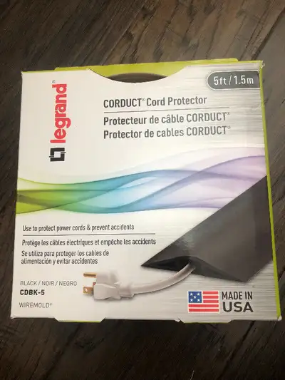 Legrand - Wiremold Corduct Overfloor 5 Foot Beige Cord Protector, View more