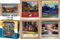 ✨❤ LOTS of PUZZLES-JIGSAW –$5 to $8 each ❤✨ .