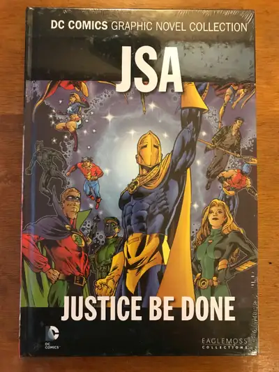 DC COMICS - EAGLEMOSS - JSA - JUSTICE BE DONE - HC SEALED NEW NEVER READ - EXCELLENT CONDITION - 12$...
