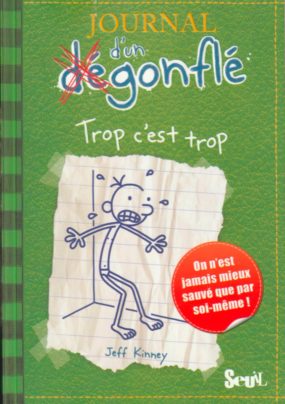 French Book Journal d'un dégonflé - Trop c'est trop #3 dans Livres jeunesse et ados  à Ottawa