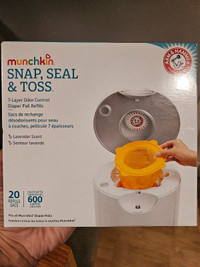 Munchkin Snap, Seal & Toss diaper refill sacs (box of 20)