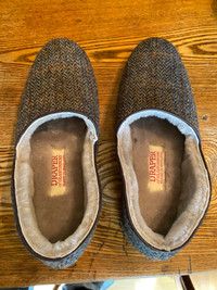 Draper of Glastonbury Harris Tweed slippers size  7 new 