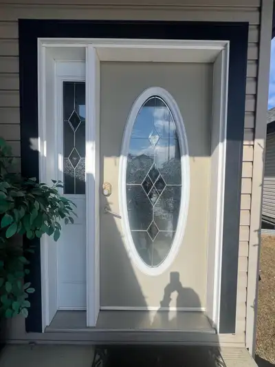 Exterior door with sidelight, View more