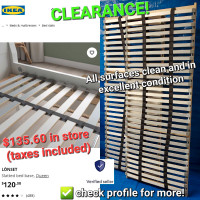 CLEARANCE! IKEA LÖNSET Slatted Bed Base, Queen (NEW)
