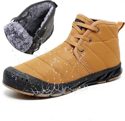 Mens Winter Snow Boots Mens Snow Boots Fur Lined Warm Ankle Boot, View more