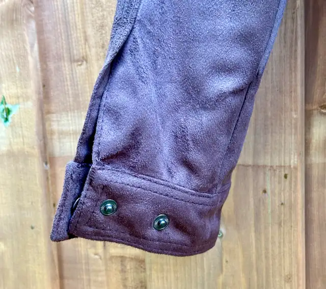 Faux Suede Jacket, New with Tags, XL mens. Dark grey. in Men's in City of Toronto - Image 6