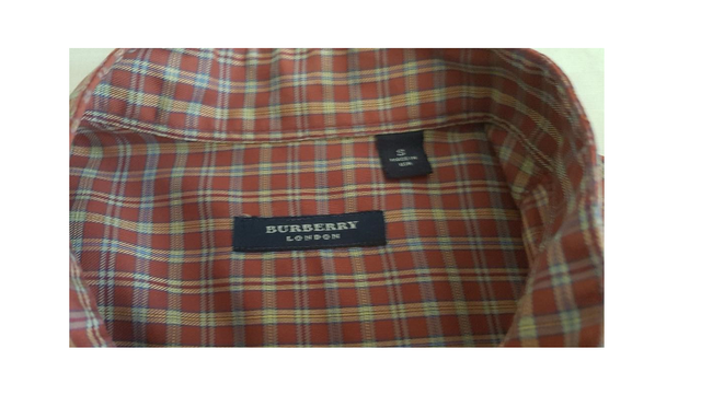 Burberry Men's Long Sleeve Utility Grandad Collar Shirt, Size S in Men's in Markham / York Region - Image 5
